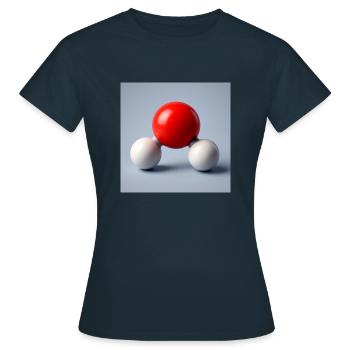 De l’eau pure - T-shirt Femme - marine - Devant - AI Model Female 172 dark (172cm)