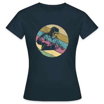 Soudeurs, ajusteurs, métallurgistes - T-shirt Femme - marine - Devant - AI Model Female 172 dark (172cm)