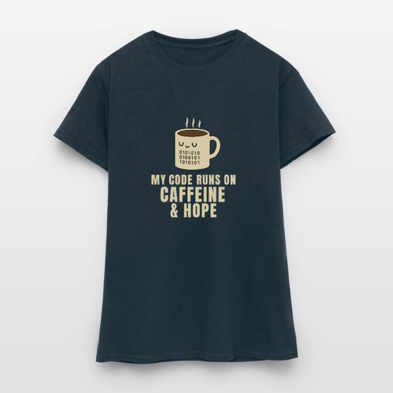 Caffeine & Code – Dev Life Shirt Frauen T-Shirt