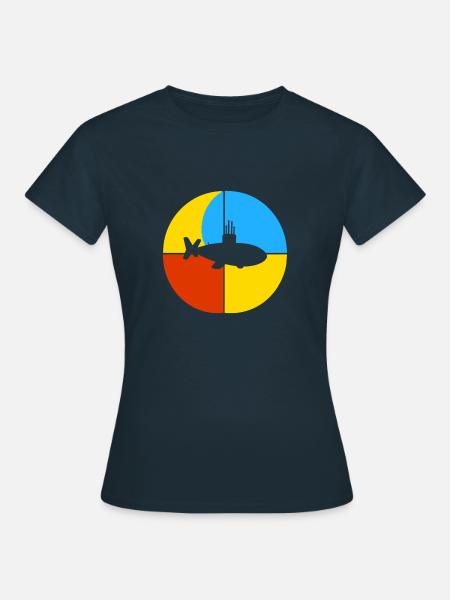 Schiff - Frauen T-Shirt - Navy