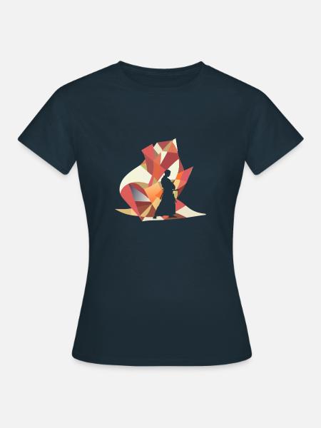 Aikido Akrobatik - Frauen T-Shirt - Navy