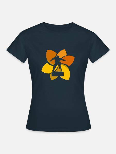 Parkourlaeufer Akrobatik Hindernis - Frauen T-Shirt - Navy