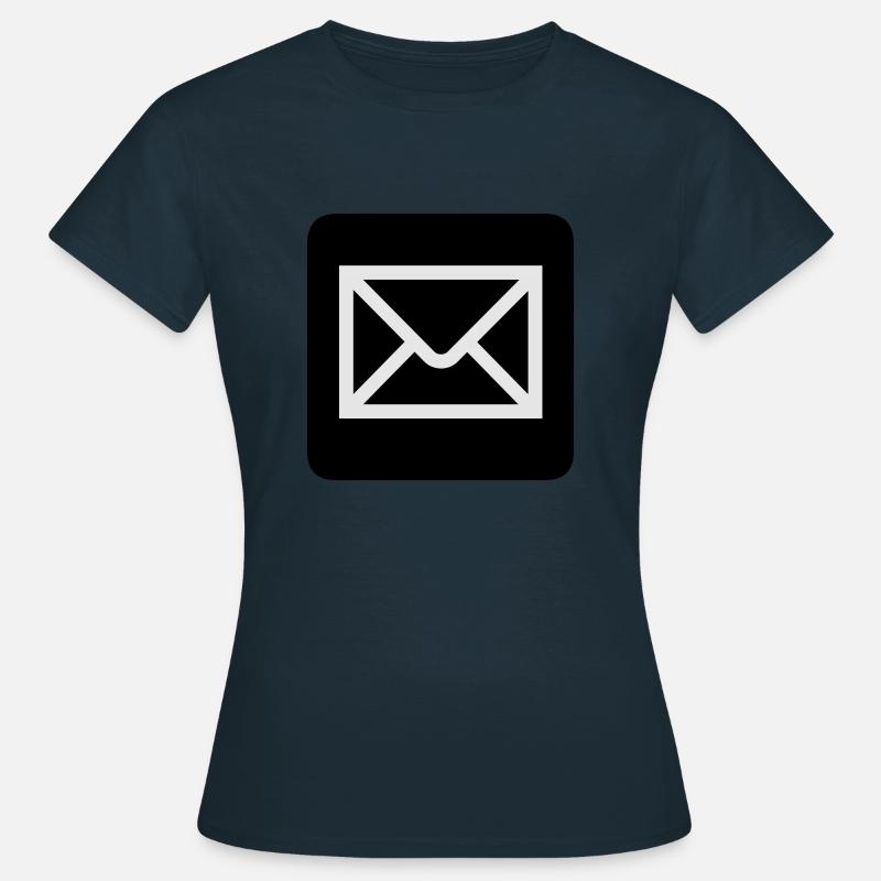 Indlæg - Dame-T-shirt - marineblå