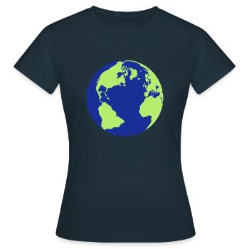 terre - T-shirt Femme - marine - Devant - AI Model Female 172 dark (172cm)