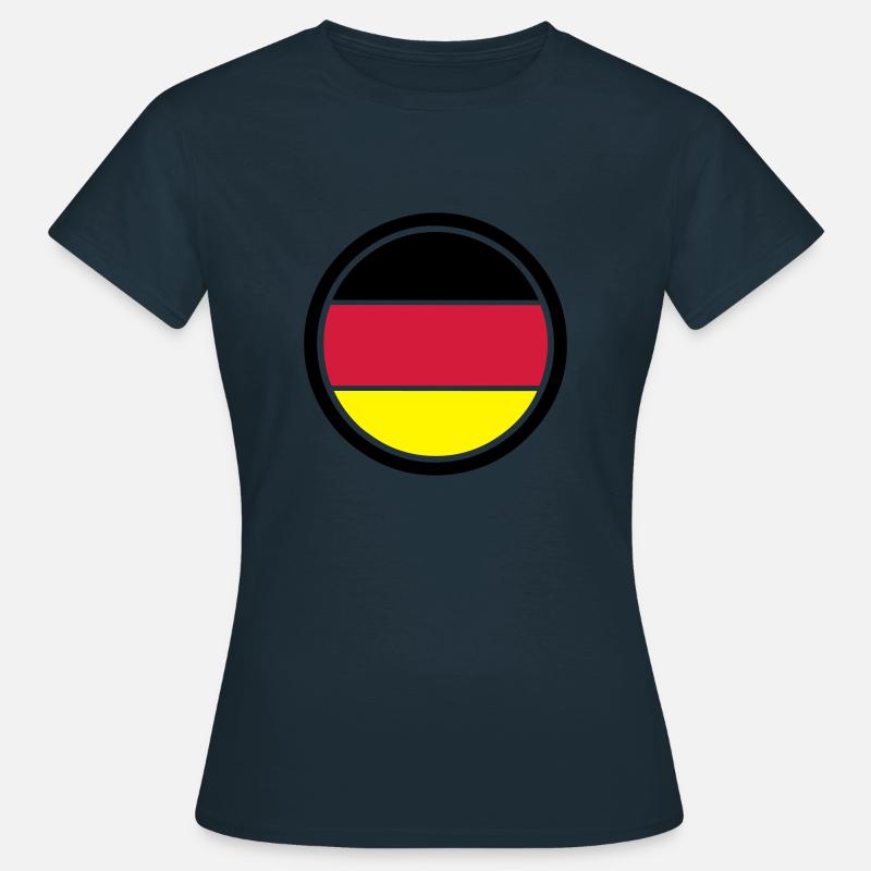 Deutschland Emblem - Frauen T-Shirt - Navy