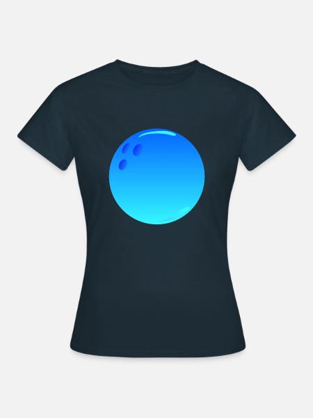 Sport Bowlingkugel - Frauen T-Shirt - Navy