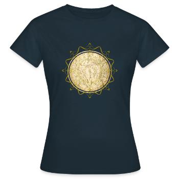 mandala bouddhisme spiritualité - T-shirt Femme - marine - Devant - AI Model Female 172 dark (172cm)