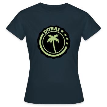Dubaï - T-shirt Femme - marine - Devant - AI Model Female 172 dark (172cm)