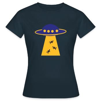 UFO - Women's T-Shirt - navy - Front - AI Model Female 172 dark (172cm)