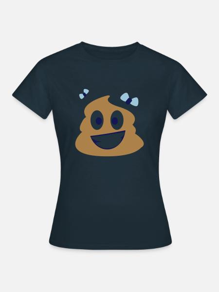 Pile of Poo - Frauen T-Shirt - Navy