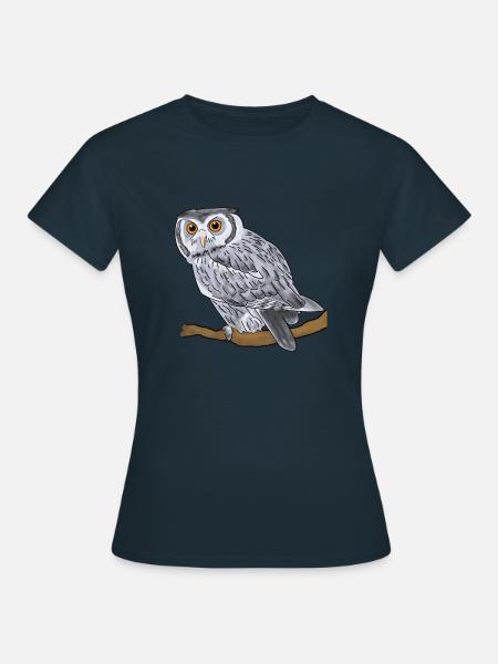 Uhu, Eule - Frauen T-Shirt - Navy
