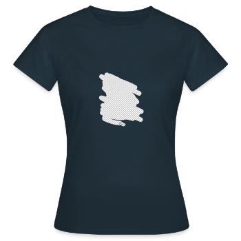 Eraser transparency - Women's T-Shirt - navy - Front - AI Model Female 172 dark (172cm)