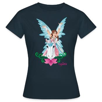 Rampant bayala Eyela sur Licorne - T-shirt Femme - marine - Devant - AI Model Female 172 dark (172cm)