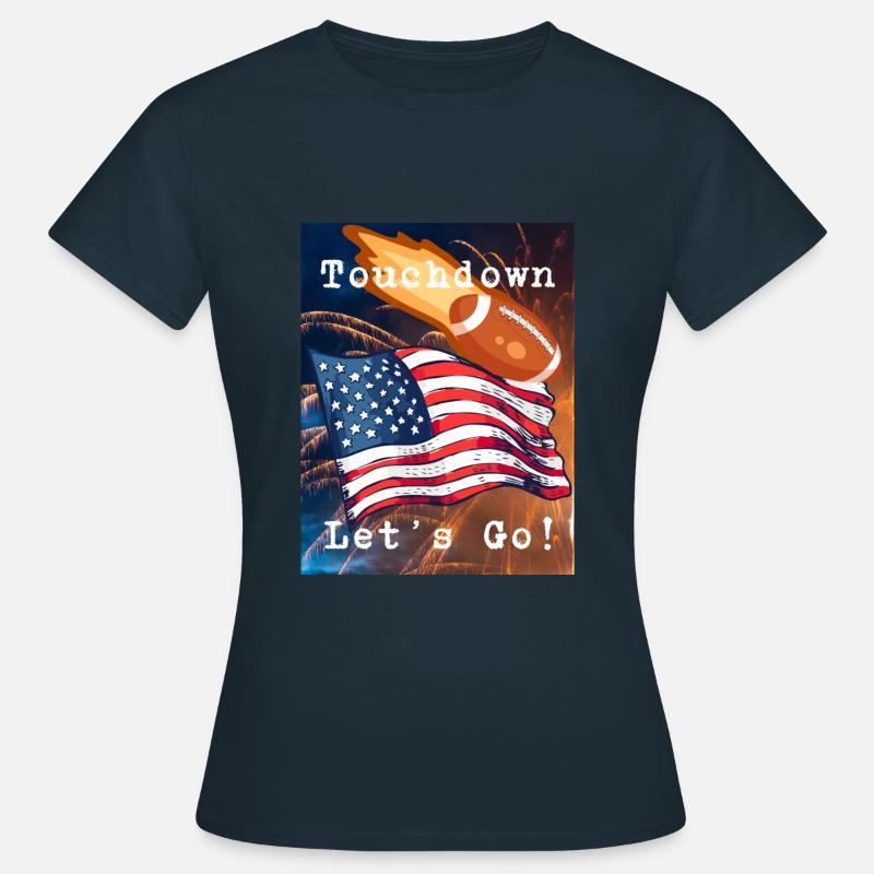 Touchdown - Let's Go! - Women's T-Shirt - navy