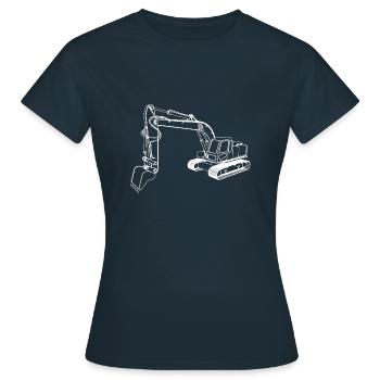 Pelle pelleteuse cadeau de dragage - T-shirt Femme - marine - Devant - AI Model Female 172 dark (172cm)