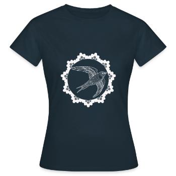 Oiseau - Nature Conservation Animal Lover - T-shirt Femme - marine - Devant - AI Model Female 172 dark (172cm)