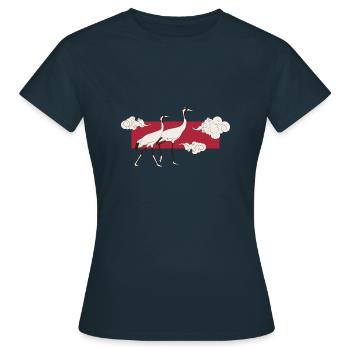 Kunst Japans - Japanische Kunst - Frauen T-Shirt - Navy - Vorne - AI Model Female 172 dark (172cm)