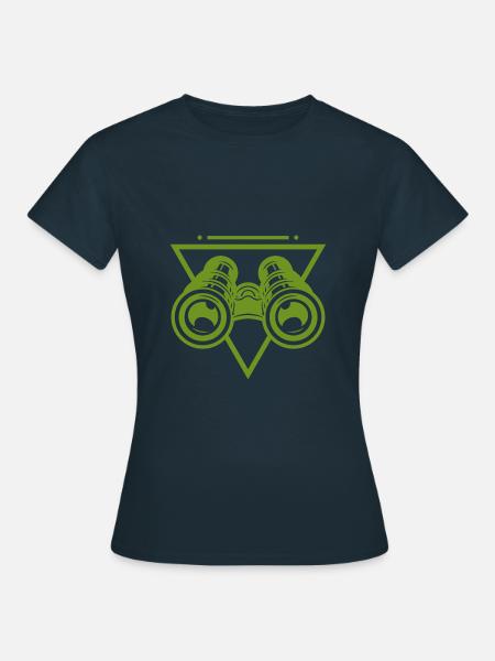 Fernglas Fernrohr - Frauen T-Shirt - Navy