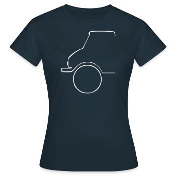 Universal Motor Device - Women's T-Shirt - navy - Front - AI Model Female 172 dark (172cm)
