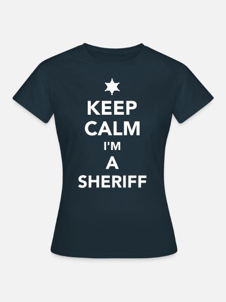 Sheriff - Frauen T-Shirt - Navy