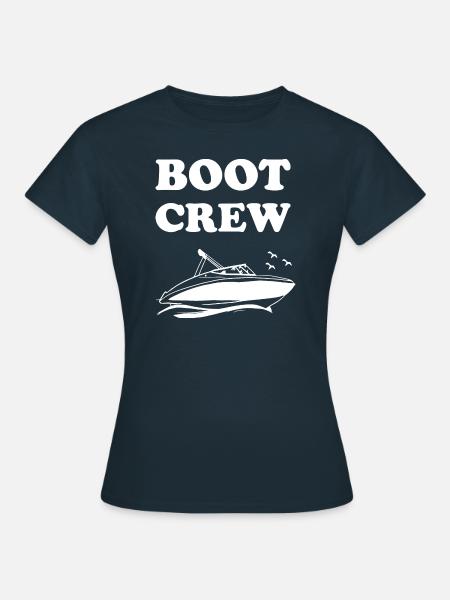 Crew Boot Wassersport - Frauen T-Shirt - Navy