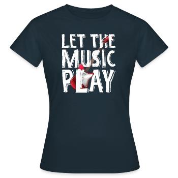 Guitariste guitariste guitariste musicien musique - T-shirt Femme - marine - Devant - AI Model Female 172 dark (172cm)