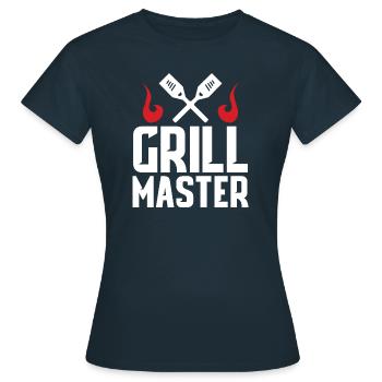 Viande Grill Chef Barbecue Saucisse rôtie Charbon de bois - T-shirt Femme - marine - Devant - AI Model Female 172 dark (172cm)