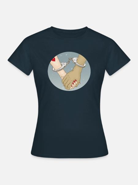 Handcuffs - Frauen T-Shirt - Navy