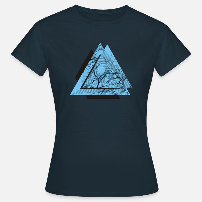 AD Triangle Black - Women's T-Shirt - navy