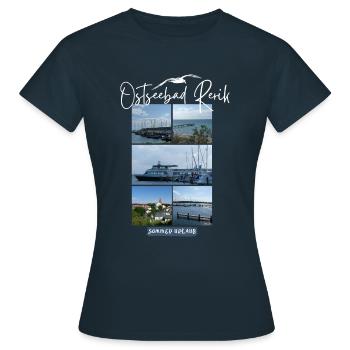 Rerik Vacances balnéaires de la mer Baltique entre le lagon et la mer Baltique - T-shirt Femme - marine - Devant - AI Model Female 172 dark (172cm)