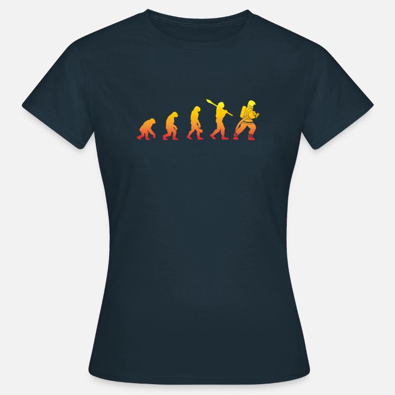 Pompiers Evolution - Pompier Pompier - T-shirt Femme - marine