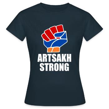 Artsakh strong - T-shirt Femme - marine - Devant - AI Model Female 172 dark (172cm)