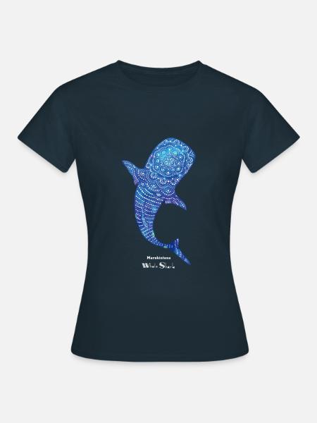 Marokintana - Whale Shark - I - Frauen T-Shirt - Navy
