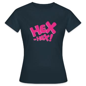 Bibi Blocksberg Hex-hex! pink - Frauen T-Shirt - Navy - Vorne - AI Model Female 172 dark (172cm)