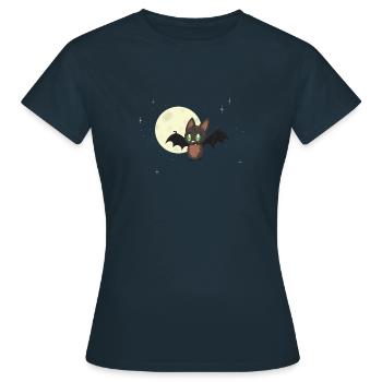 Chauve-souris kawaii - T-shirt Femme - marine - Devant - AI Model Female 172 dark (172cm)