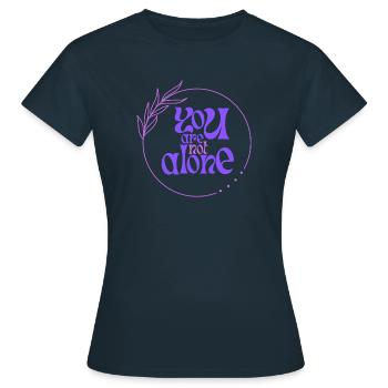 you are not alone - Frauen T-Shirt - Navy - Vorne - AI Model Female 172 dark (172cm)