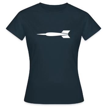 Dartpfeil - Frauen T-Shirt - Navy - Vorne - AI Model Female 172 dark (172cm)
