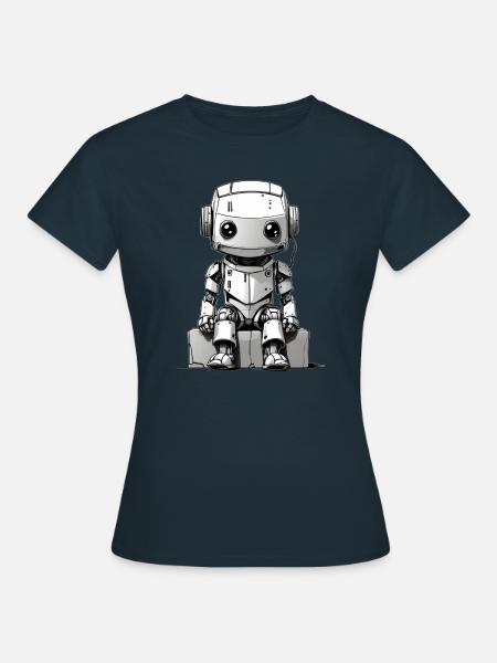 ROBOTO - Frauen T-Shirt - Navy