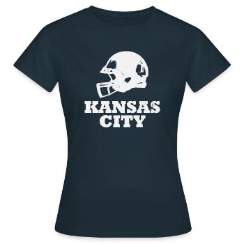 Football Kansas City - T-shirt Femme - marine - Devant - AI Model Female 172 dark (172cm)