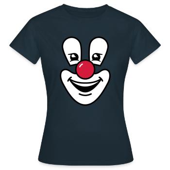 Clown - T-shirt Femme - marine - Devant - AI Model Female 172 dark (172cm)