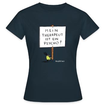 thérapeute - T-shirt Femme - marine - Devant - AI Model Female 172 dark (172cm)