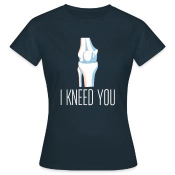 Physio Physiotherapie Physiotherapeut - Frauen T-Shirt - Navy - Vorne - AI Model Female 172 dark (172cm)
