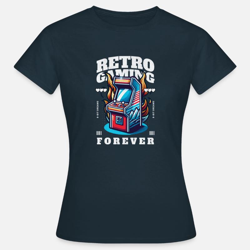 Retro Gaming Forever - Women's T-Shirt - navy