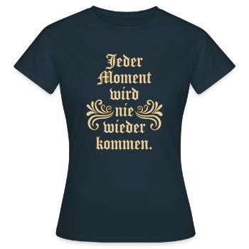 Chaque instant - T-shirt Femme - marine - Devant - AI Model Female 172 dark (172cm)