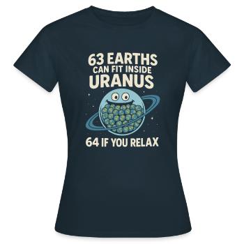 Astronomy Astronomy Astronomy Astronomy Joke - Women's T-Shirt - navy - Front - AI Model Female 172 dark (172cm)
