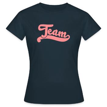 team - T-shirt Femme - marine - Devant - AI Model Female 172 dark (172cm)