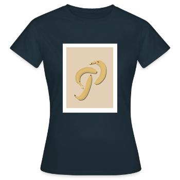 Andy Warhol Bananas - T-shirt Femme - marine - Devant - AI Model Female 172 dark (172cm)