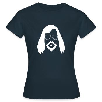 Hippie style - Women's T-Shirt - navy - Front - AI Model Female 172 dark (172cm)