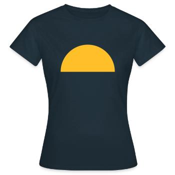 Sun - Women's T-Shirt - navy - Front - AI Model Female 172 dark (172cm)