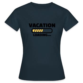 Vacation - Women's T-Shirt - navy - Front - AI Model Female 172 dark (172cm)